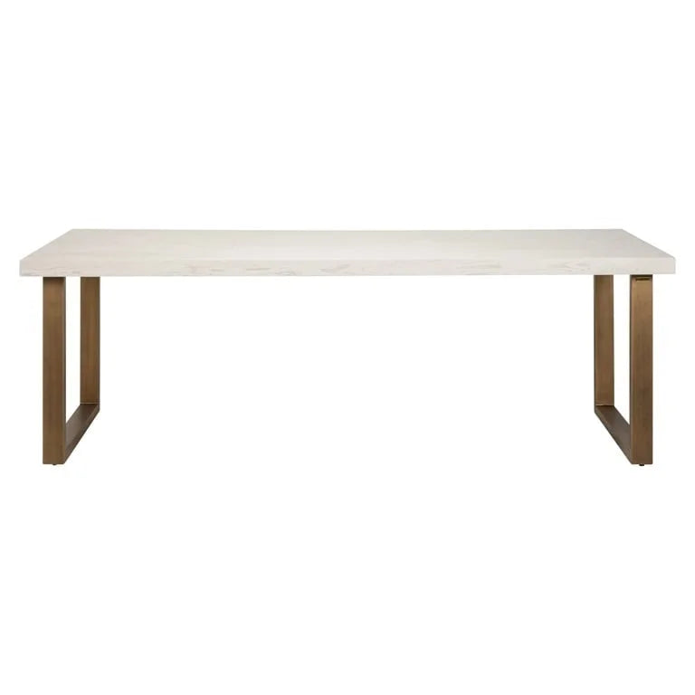 Matbord Whitebone brass 235