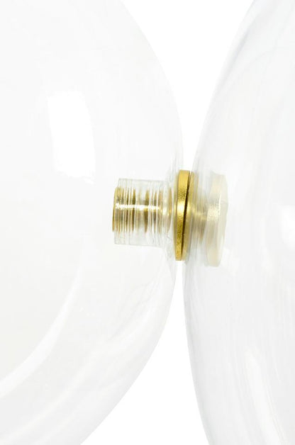 MOOSEE Taklampa CAPRI DISC 5 guld - 300 LED, aluminium, glas