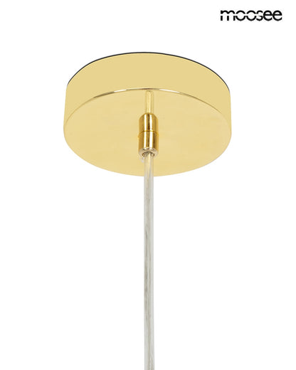 MOOSEE pendellampa ALURE OVAL 120       guld/mjölkvit