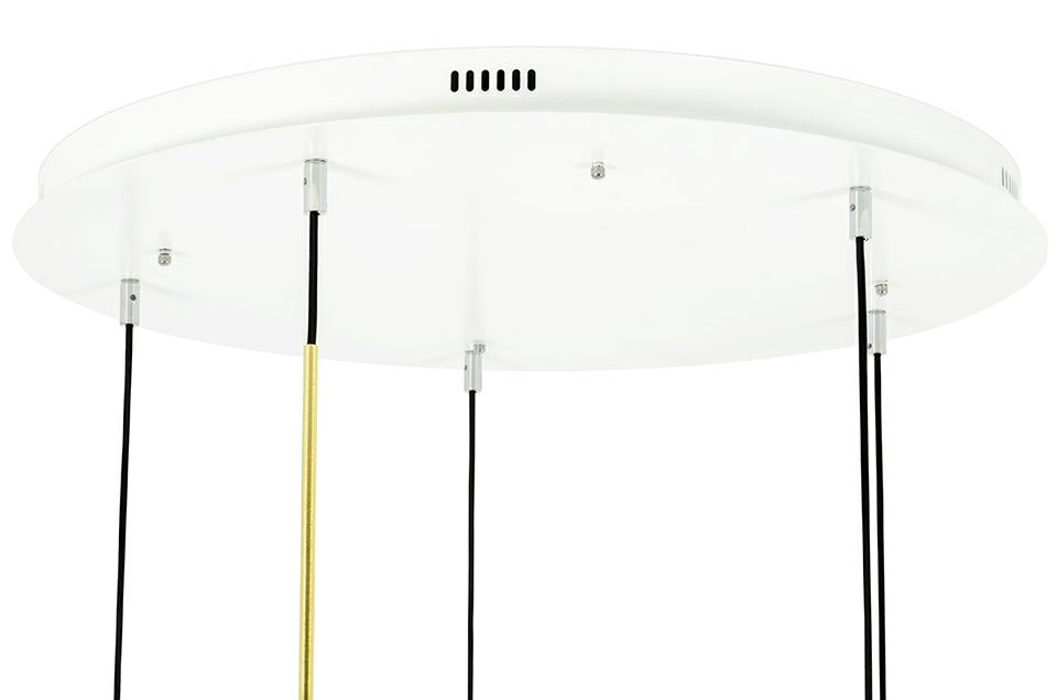 MOOSEE Taklampa CAPRI DISC 5 guld - 300 LED, aluminium, glas