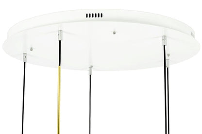 MOOSEE Taklampa CAPRI DISC 5 guld - 300 LED, aluminium, glas
