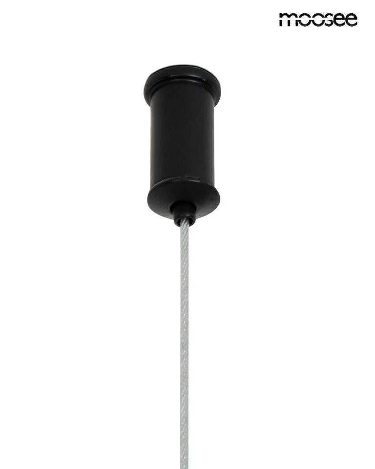 MOOSEE hängande lampa ALURE OVAL 120 svart/mjölkvit