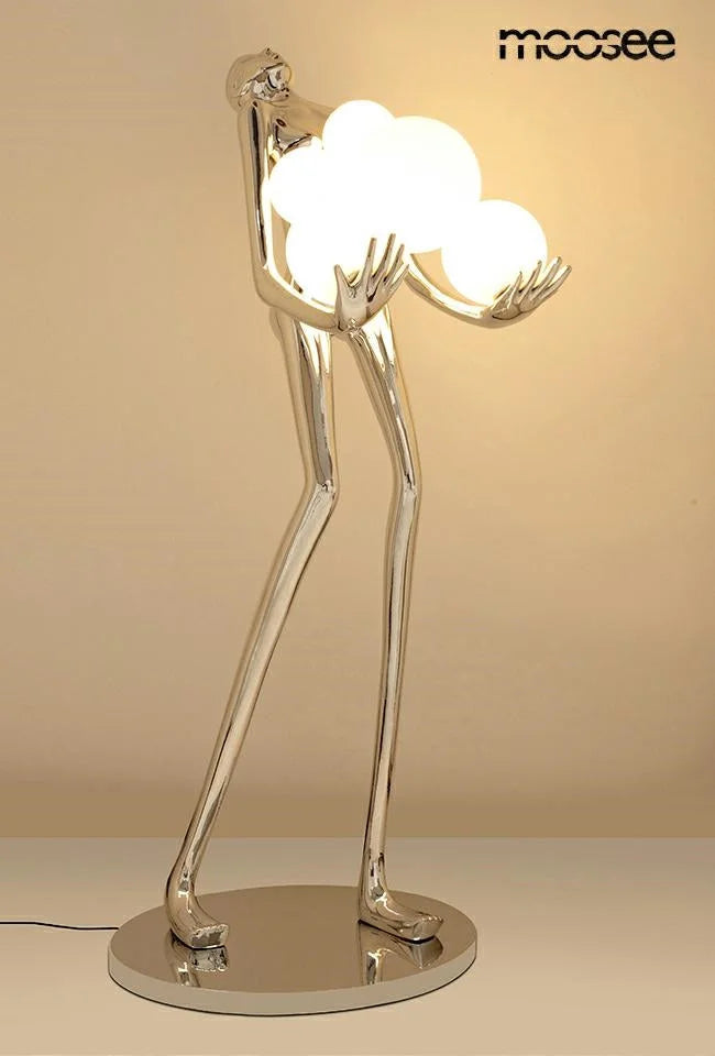 Golvlampa HUMAN SILVER PREMIUM