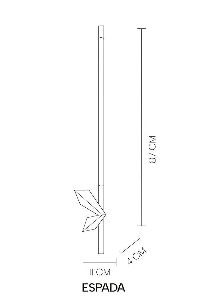 MOOSEE lampa ścienna ESPADA złota