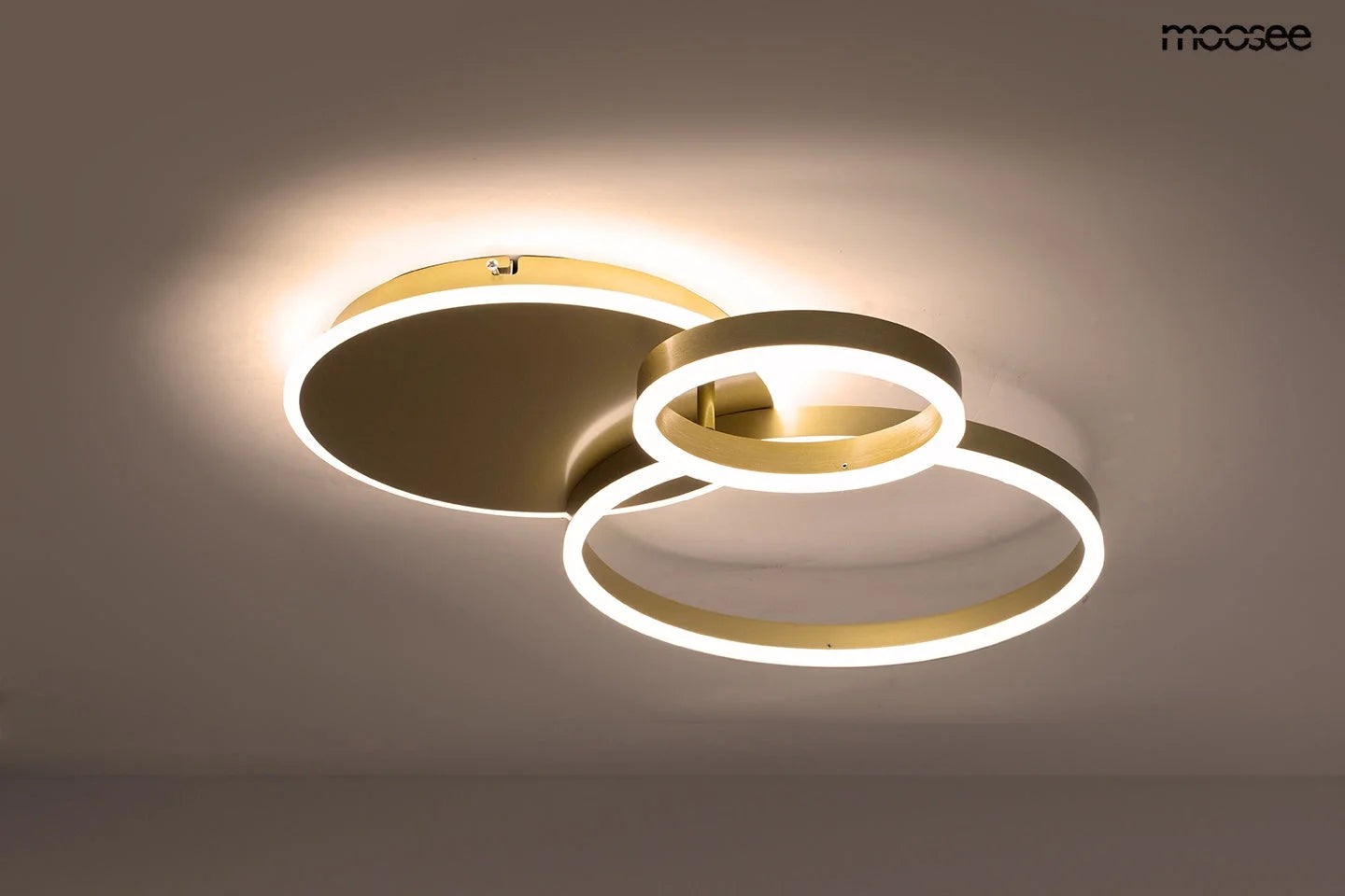 Taklampa Plafond RINGS 3 GULD