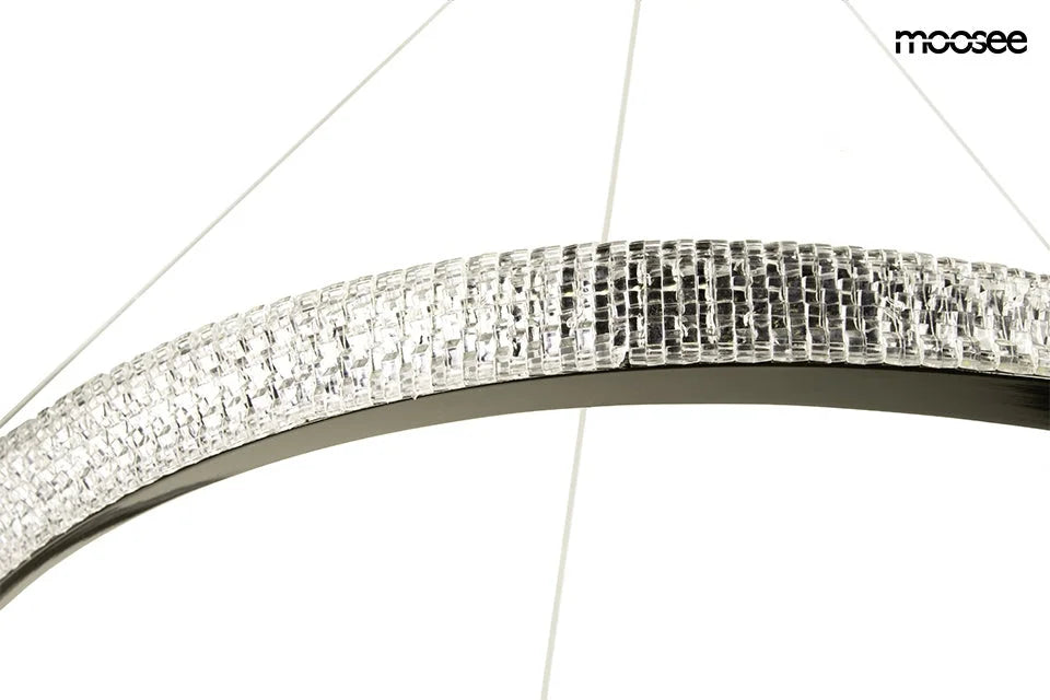 MOOSEE lampa wisząca ANILLO 80 czarny chrom