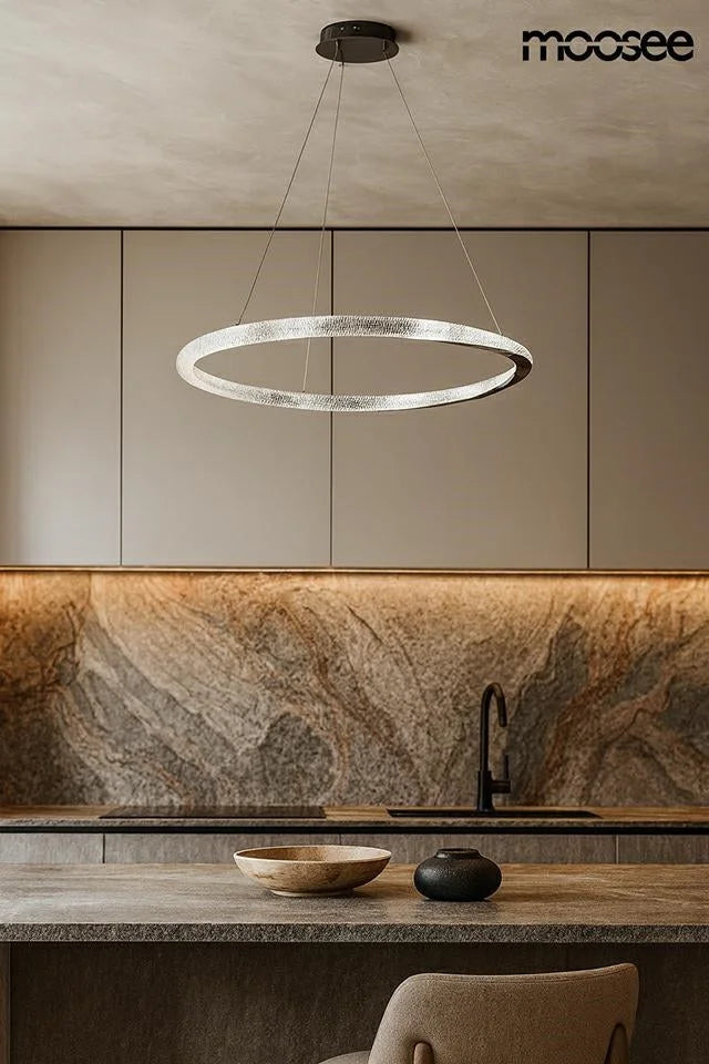 MOOSEE lampa wisząca ANILLO 80 czarny chrom