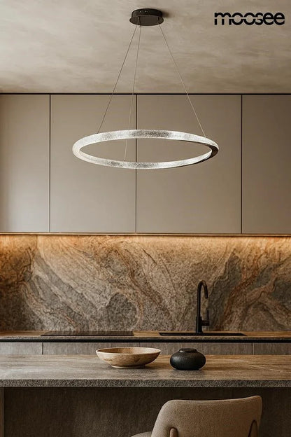 MOOSEE lampa wisząca ANILLO 80 czarny chrom