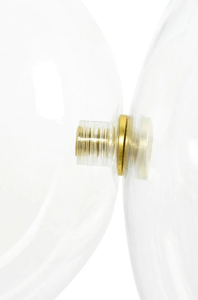 MOOSEE hänglampa CAPRI DISC 3 guld - 180 LED, aluminium, glas