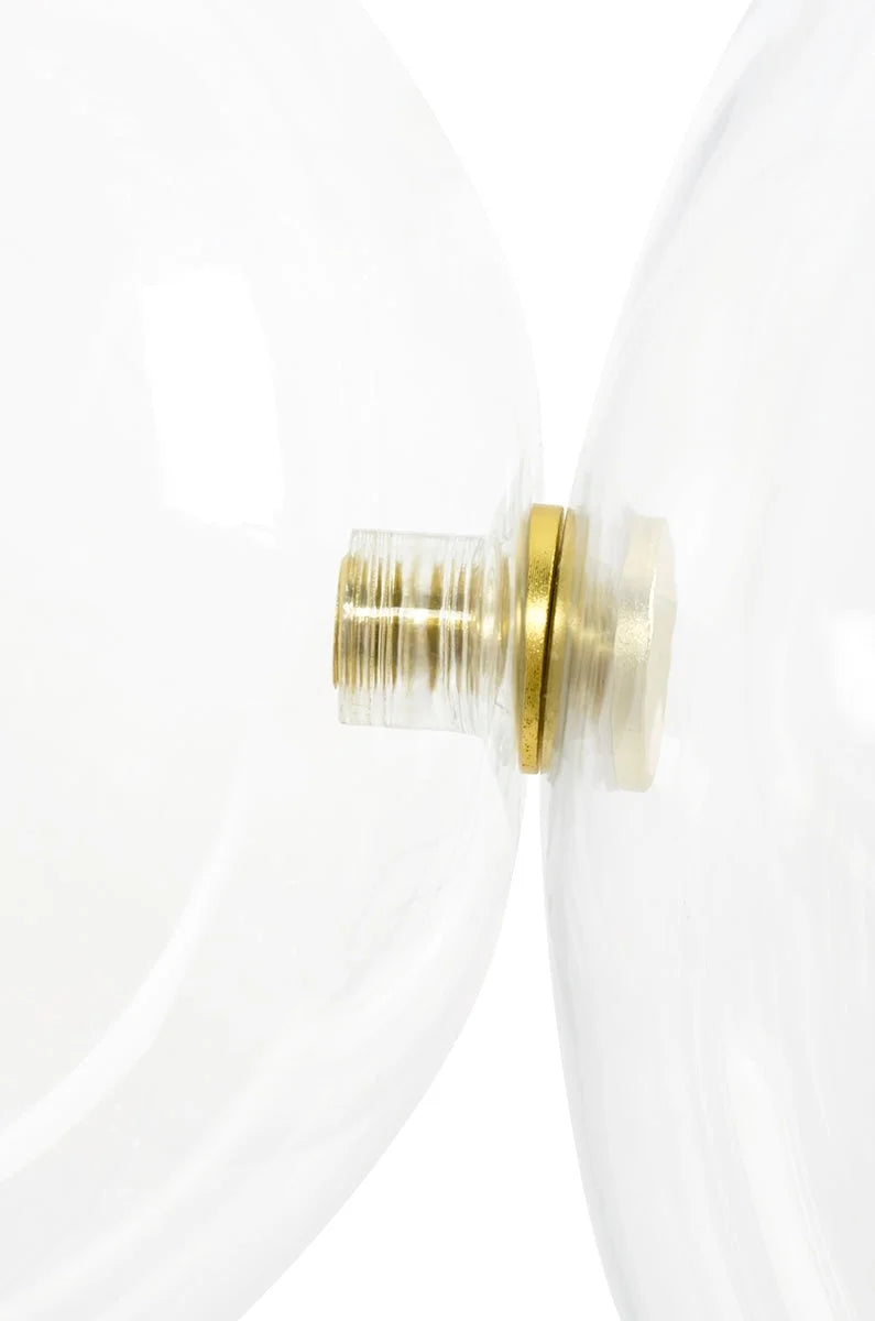 MOOSEE hängande lampa CAPRI LINE 3 guld - 180 LED, aluminium, glas