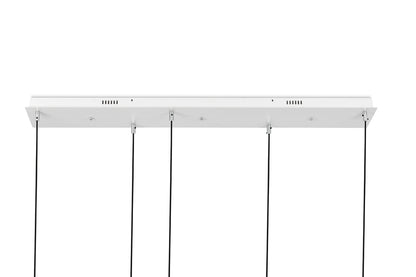 MOOSEE taklampa CAPRI LINE 5 guld - 300 LED, aluminium, glas