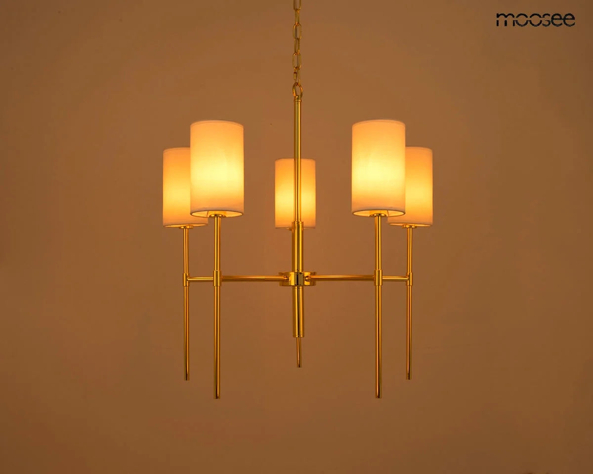 MOOSEE lampa wisząca IMPERIO 5 złota