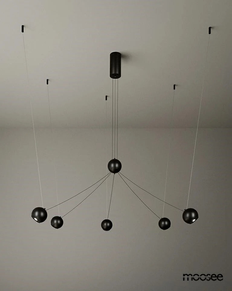 MOOSEE hänglampa OCTO 5 svart