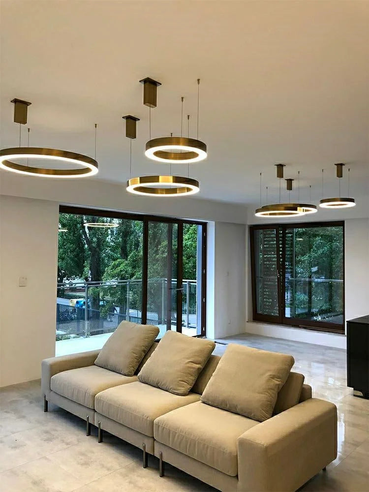 MOOSEE hängande lampa RING 80 guld
