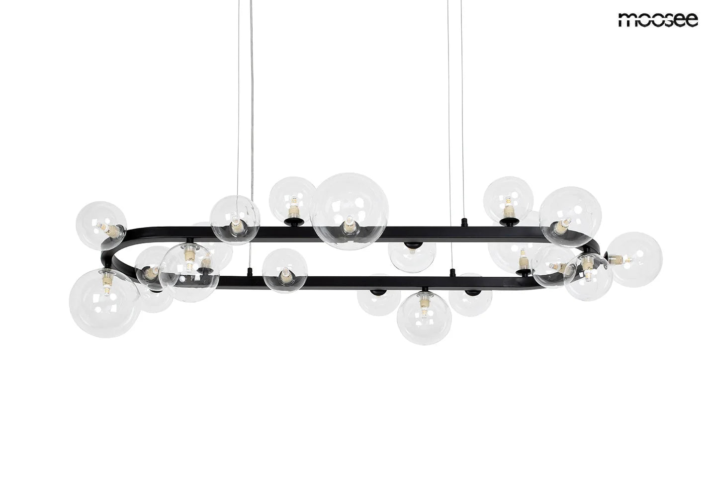 MOOSEE taklampa ALURE OVAL 120 svart