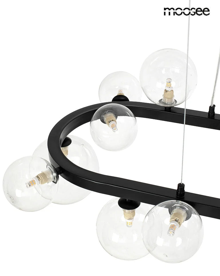 MOOSEE taklampa ALURE OVAL 120 svart