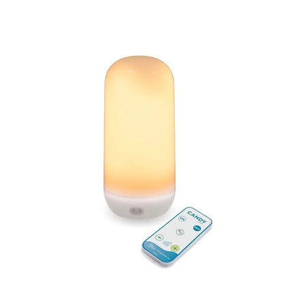 NEW GARDEN bordslampa CANDY med IN&OUT BATTERY flammig effekt