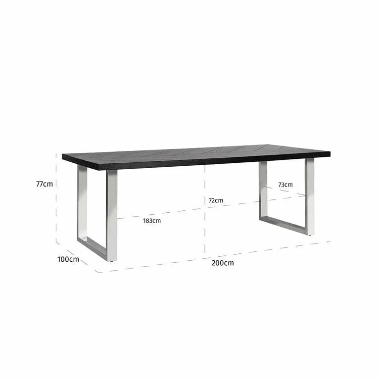 RICHMOND Bas Matbord silver