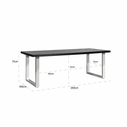 RICHMOND Bas Matbord silver