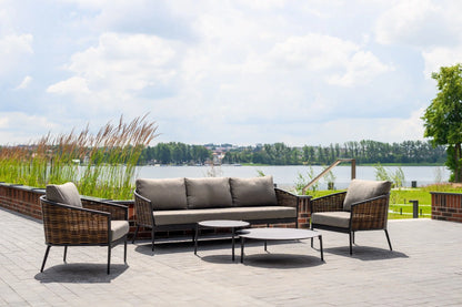 Set med två Cora antracitbord 40x47cm / 100x29cm