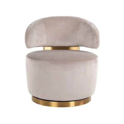 Snurrfåtölj Maxime khaki velvet