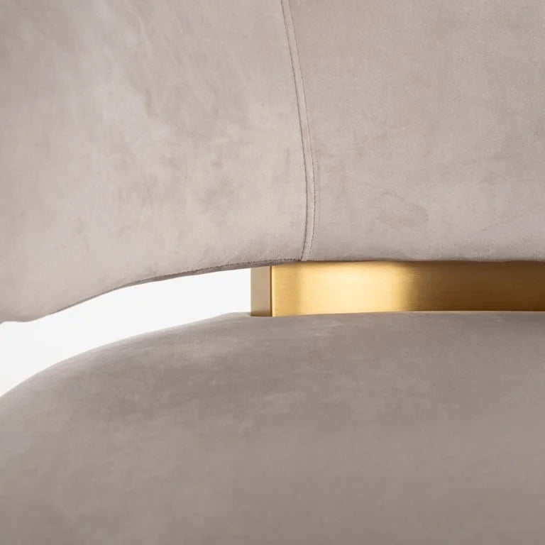 Snurrfåtölj Maxime khaki velvet
