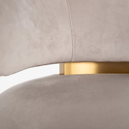 Snurrfåtölj Maxime khaki velvet