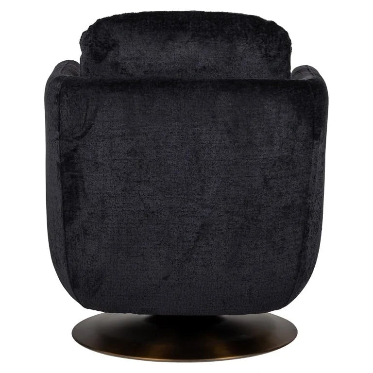 Snurrfåtölj Turner svart chenille