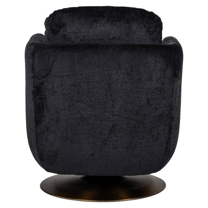 Snurrfåtölj Turner svart chenille