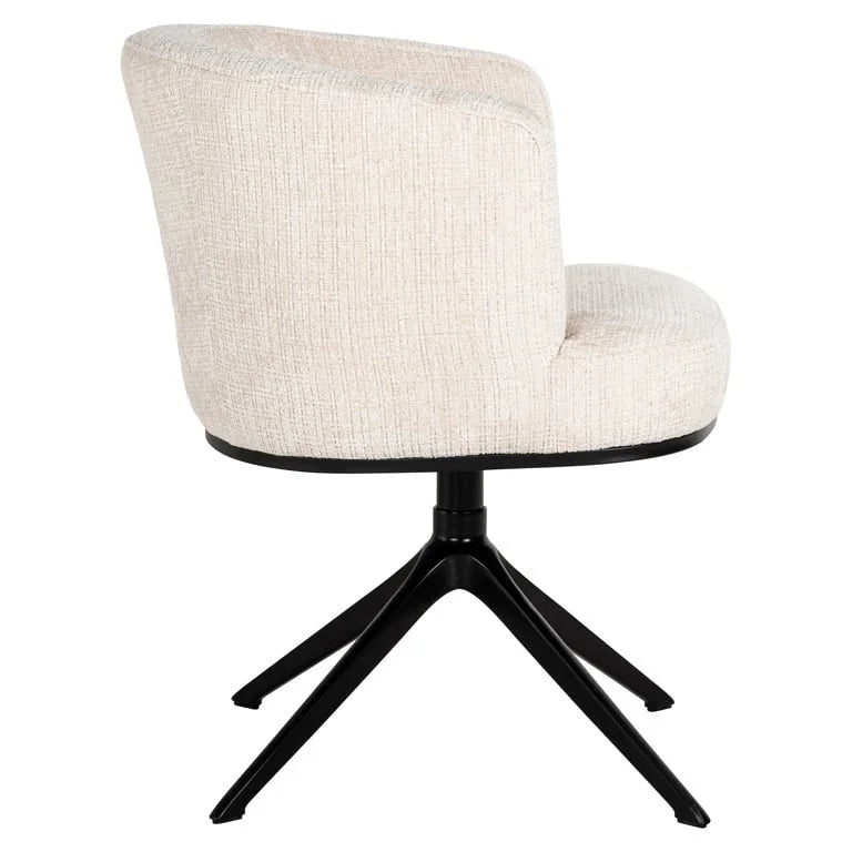 Snurrstol Cheyenne Cream chenille