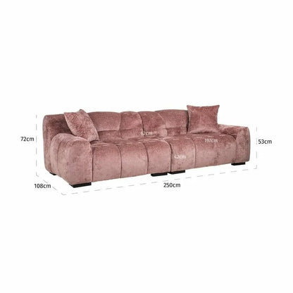 Soffa Charelle Rosa chenille