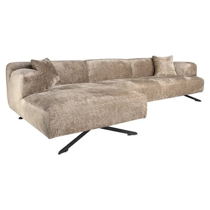 Soffa Donovan 3-sits Vänster Brun Chenille