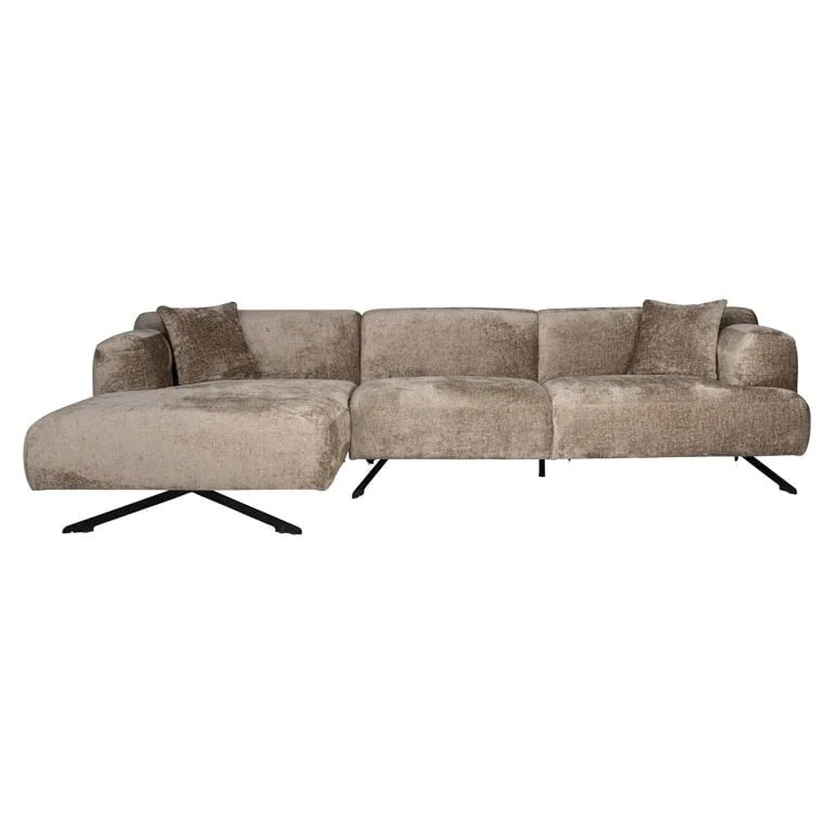 Soffa Donovan 3-sits Vänster Brun Chenille
