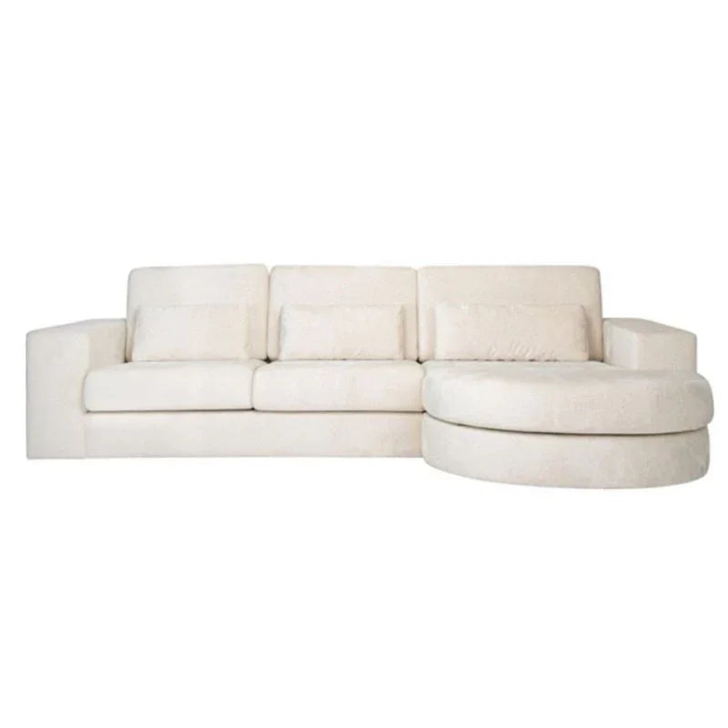 Soffa Felix Höger Vit Chenille
