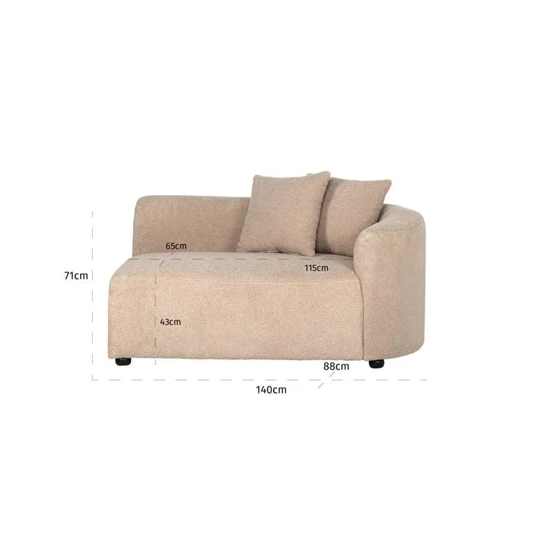 Soffa Grayson Höger Modul Sand