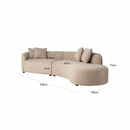 Soffa Grayson Vänster Modul Sand