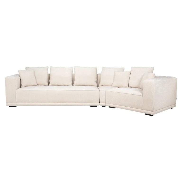 Soffa Lusso 4-sits beige chenille