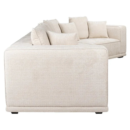 Soffa Lusso 4-sits beige chenille