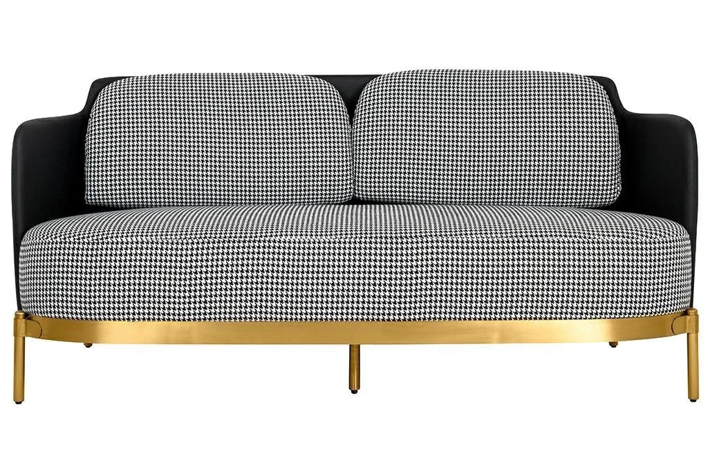 Soffa - VENICE, svart/vit