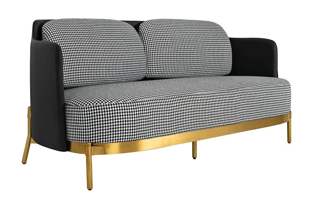 Soffa - VENICE, svart/vit