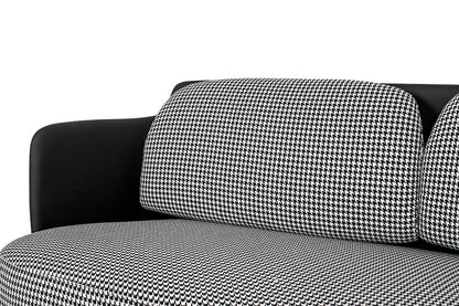 Soffa - VENICE, svart/vit