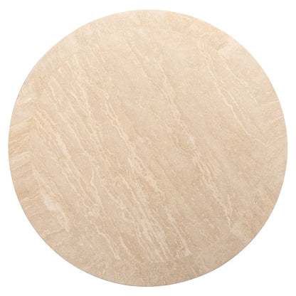 Soffbord round Biltmore Travertin (Beige)