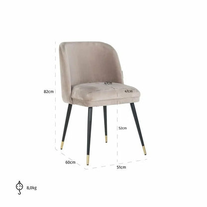 Stol Alicia khaki
