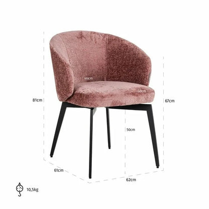 Stol Amphara Rosa Chenille