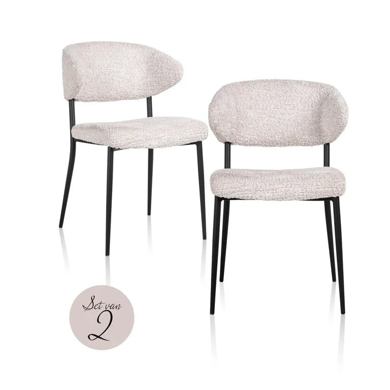 Stol Bea Cream (set om 2)