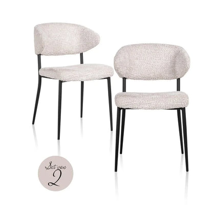 Stol Bea Cream (set om 2)
