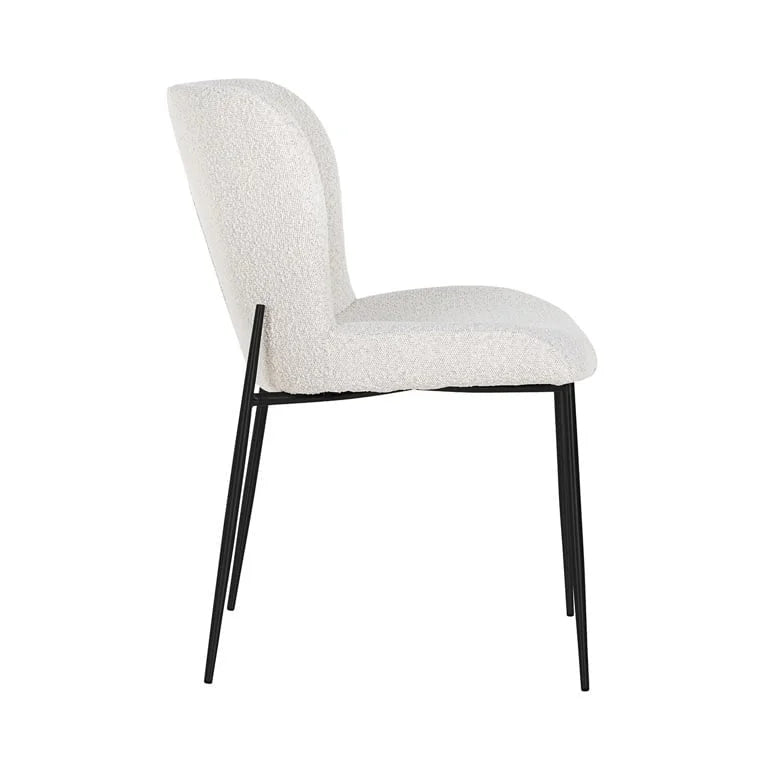 Stol Darby Vit bouclé