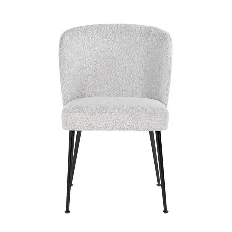 Stol Fallon Vit Bouclé