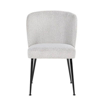 Stol Fallon Vit Bouclé