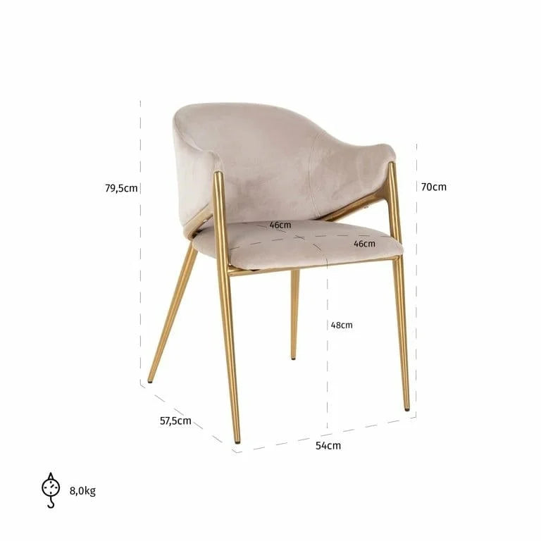 Stol Gwen khaki